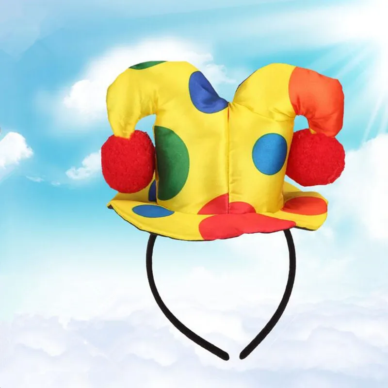 Для мужчин и женщин для мальчиков девочек клоун повязка на голову цирк головной