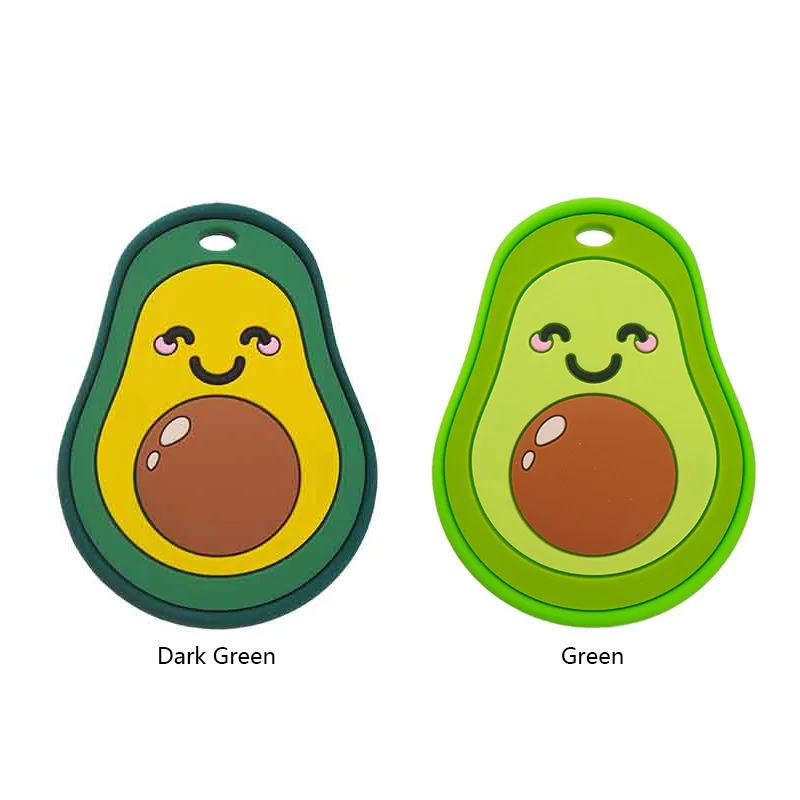 Chenkai-mordedores de aguacate de silicona de 5 piezas, regalos para beb&eacute; de grado alimenticio, chupete de dibujos animados, accesorios de juguete de lactancia, sin BPA-2