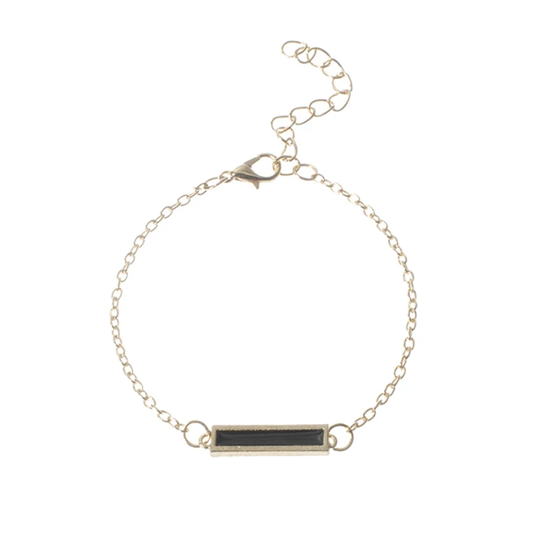 5 шт./компл. богемный браслет Мода сердце кристалл в форме листика бусины