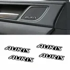 4 шт., алюминиевые 3D-наклейки на колонки Toyota Auris 2007 2008 2017