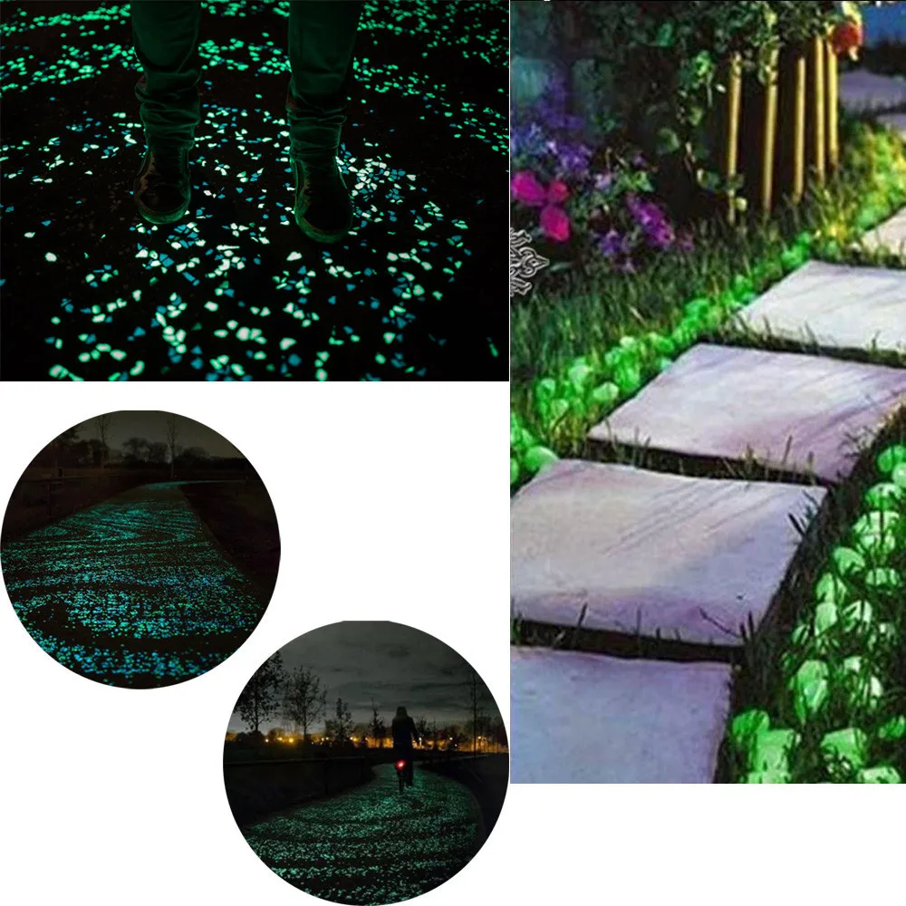 50 шт. детские игрушки светящиеся в темноте гальки камни домашняя палатка садовая