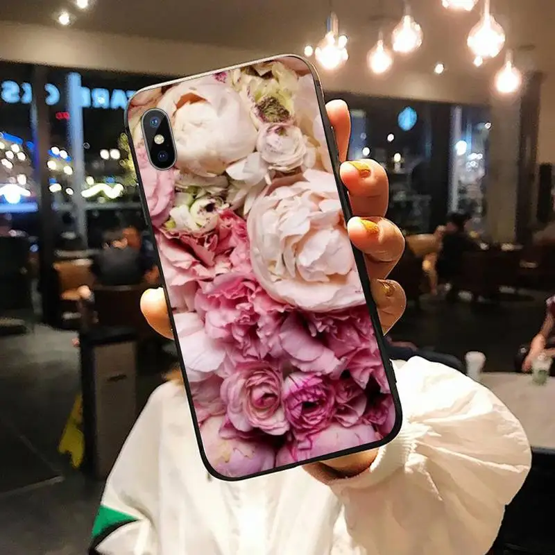 

Beautiful flowers rose peony Phone Case for iPhone 11 12 pro XS MAX 8 7 6 6S Plus X 5S SE 2020 XR