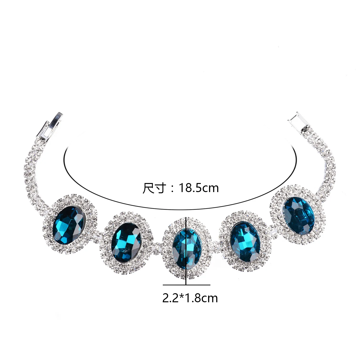 

100% 925 Sterling Silver Sapphire Bracelets for Women Party Blue Sapphire Bizuteria Silver 925 Jewelry Pulseira Feminina Girls