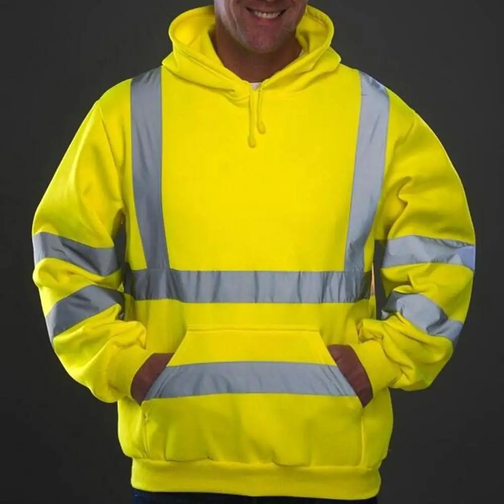 Мужская толстовка с капюшоном модный утепленный пуловер длинными рукавами и