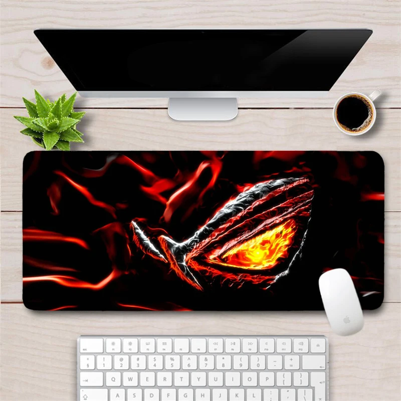 Большой классный игровой коврик для мыши ASUS 80x40 см геймерский нескользящий