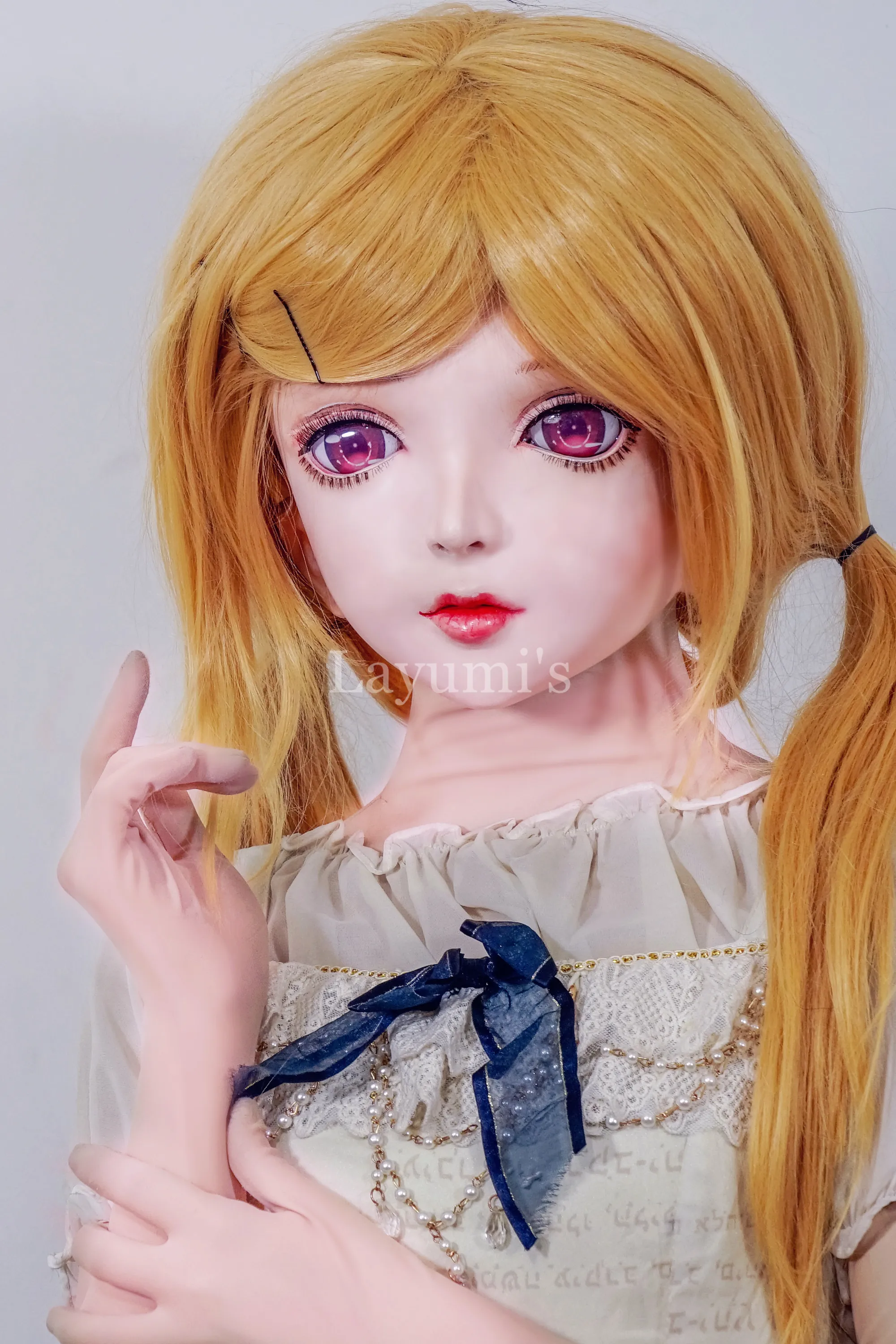 

(NEW-28) Handmade Full Head Silicone Mask Masquerade Crossdresser Doll Japan Cartoon Kigurumi Cosplay Masks Anime Girl