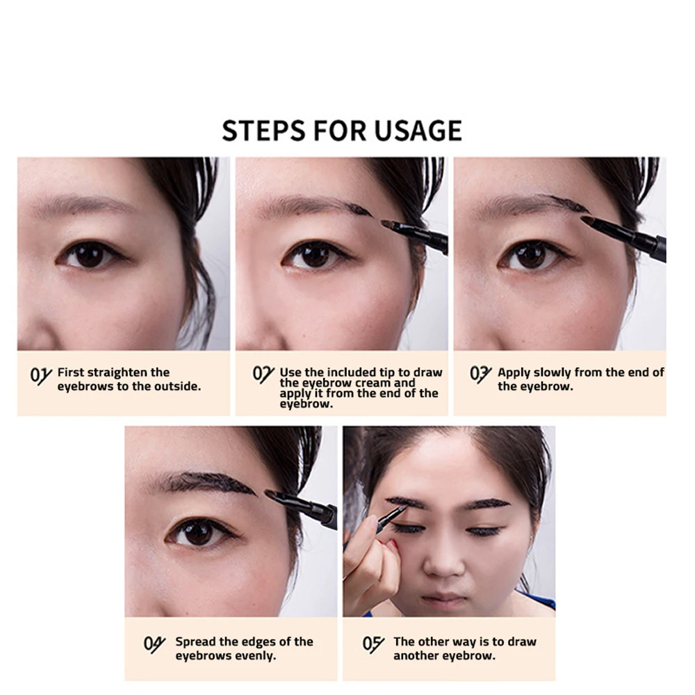 Макияж карандаш для бровей Pansly расширитель волоконный гель волос