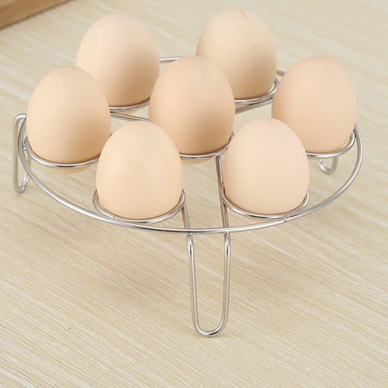 Multifunctional 7 Eggs Steamer Pot 304 Stainless Steel Food Steamed Egg Rack Kitchen Cooking Tools |