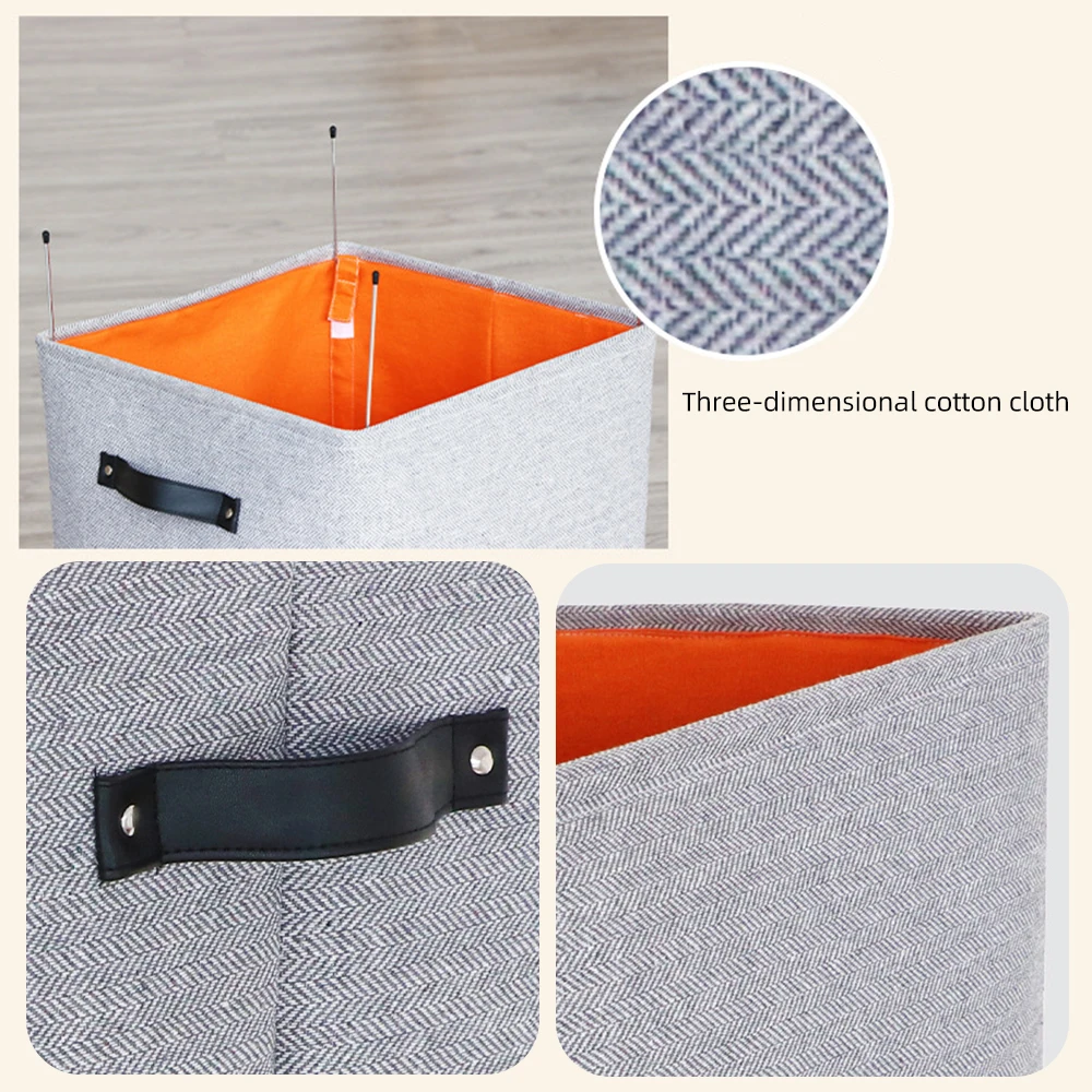 Корзина для грязной одежды складная корзина белья с рамкой держатель хранения