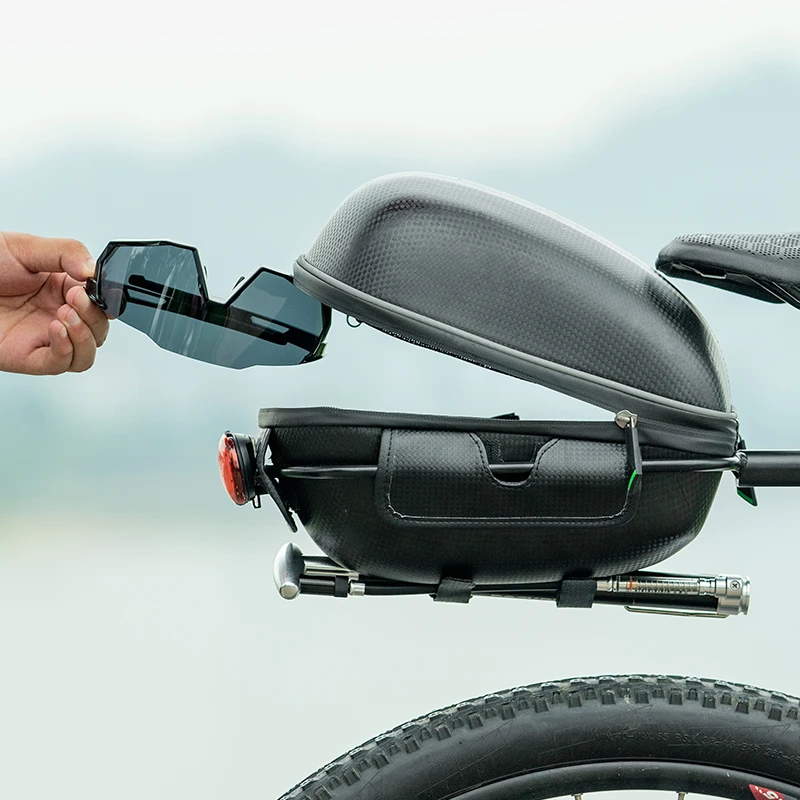ROCKBROS велосипедная сумка водонепроницаемая жесткая оболочка задний отражающий