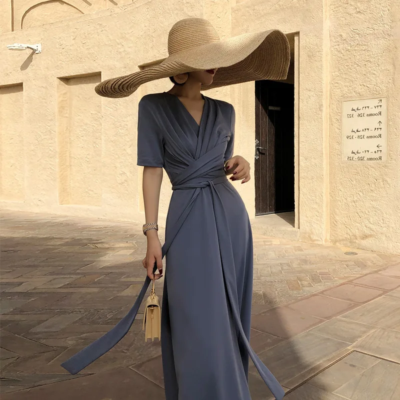 2019 Повседневные платья женское платье летнее сексуальное Бохо шикарное Макси с