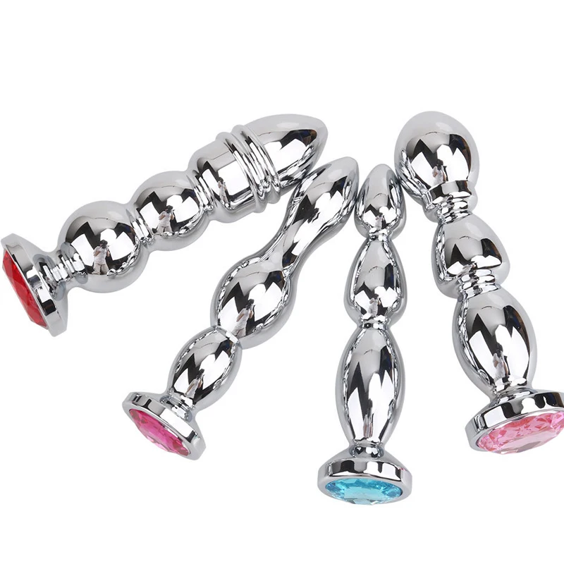 Анальная пробка массаж простаты Металлические анальные шарики