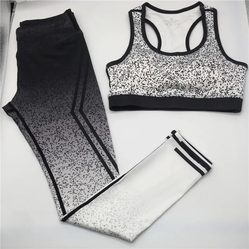 

2021 Big Size Ports Bras+Long Pants Yoga Sport Set Two Piece Women Workout Set Women Exercise Sleeveless Clothing For Women 4XL