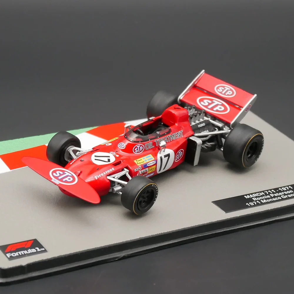 

Ixo 1:43 Март 711 1971 Ronnie Питерсон Монако Grand Prix литая металлическая Игрушечная модель автомобиля
