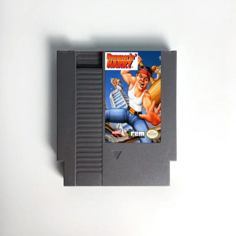 

hammerin Harry Game Cartridge For NES Console 72 Pin