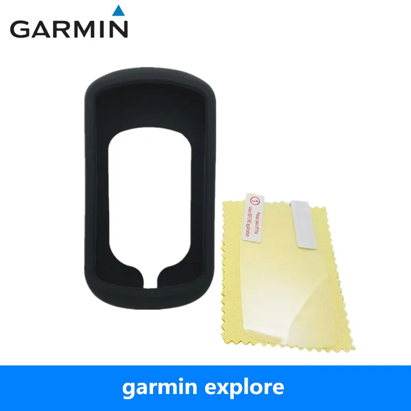 Универсальный Велосипедный гелевый Чехол и протектор экрана для Garmin Edge исследует компьютер gps качество черный чехол для garmn explore ore
