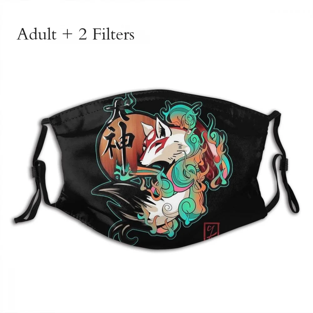 

Princess Mononoke Animated Epic Fantasy Film Facial Mascarilla Sun Goddess Fashion Protaction Mask With Filters