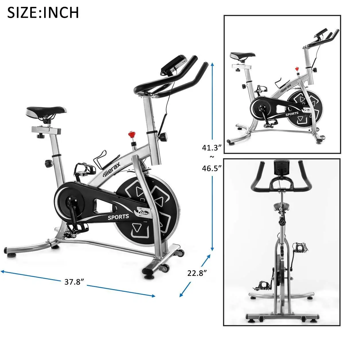

Spinning Static Bicycle Lcd Smart Display Indoor Exercise Bike Trainer Home Fitness Equipment