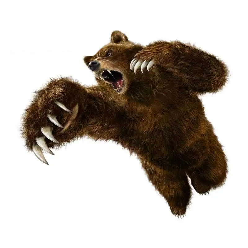 Модная Автомобильная наклейка Tynker с супер коричневым медведем, устойчивая к царапинам наклейка на дверь, окно, багажник JDM, водонепроницаемые автомобильные аксессуары из ПВХ, 13 см * 11 см