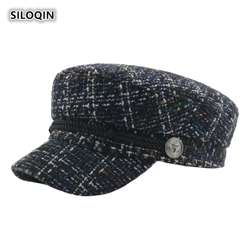 SILOQIN новый стиль элегантные женские армейские кепки Snapback осень зима модные