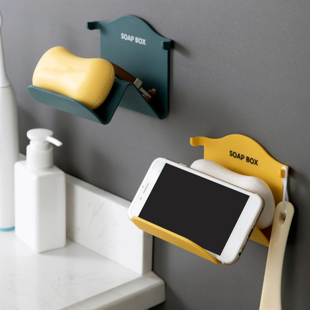 Настенный держатель для мыла и губки 1 шт. | Обустройство дома