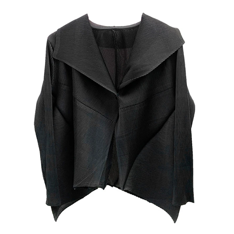 

Fashion Spring and Autumn Black Loose Office Lady Suit Casual Elegant Fashion Temperament Female Jacket Casual Small Suit