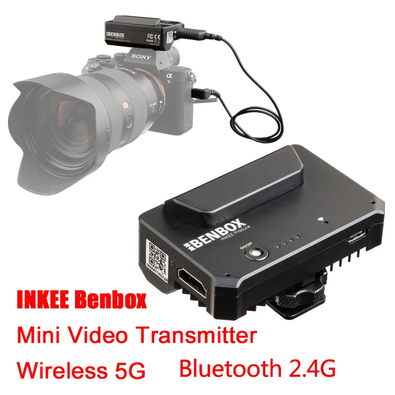 

Мини-видеопередатчик INKEE Benbox, беспроводной, 2,4G, 5G, 1080P, HDMI, Wi-Fi, передача изображения для телефона, камеры DSLR
