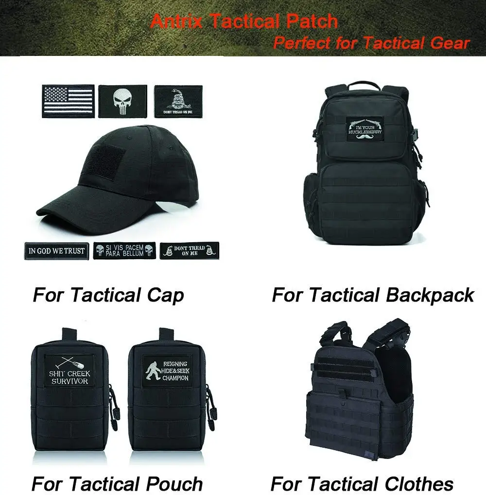 Antrix смешная аллергия на фигню аппликация застежка Крюк и петля Военная эмблема