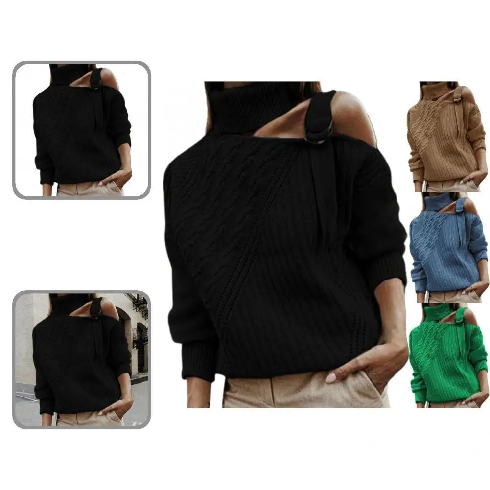 

Теплый потрясающий женский свитер с вырезами, теплый свитер, водолазка для дома