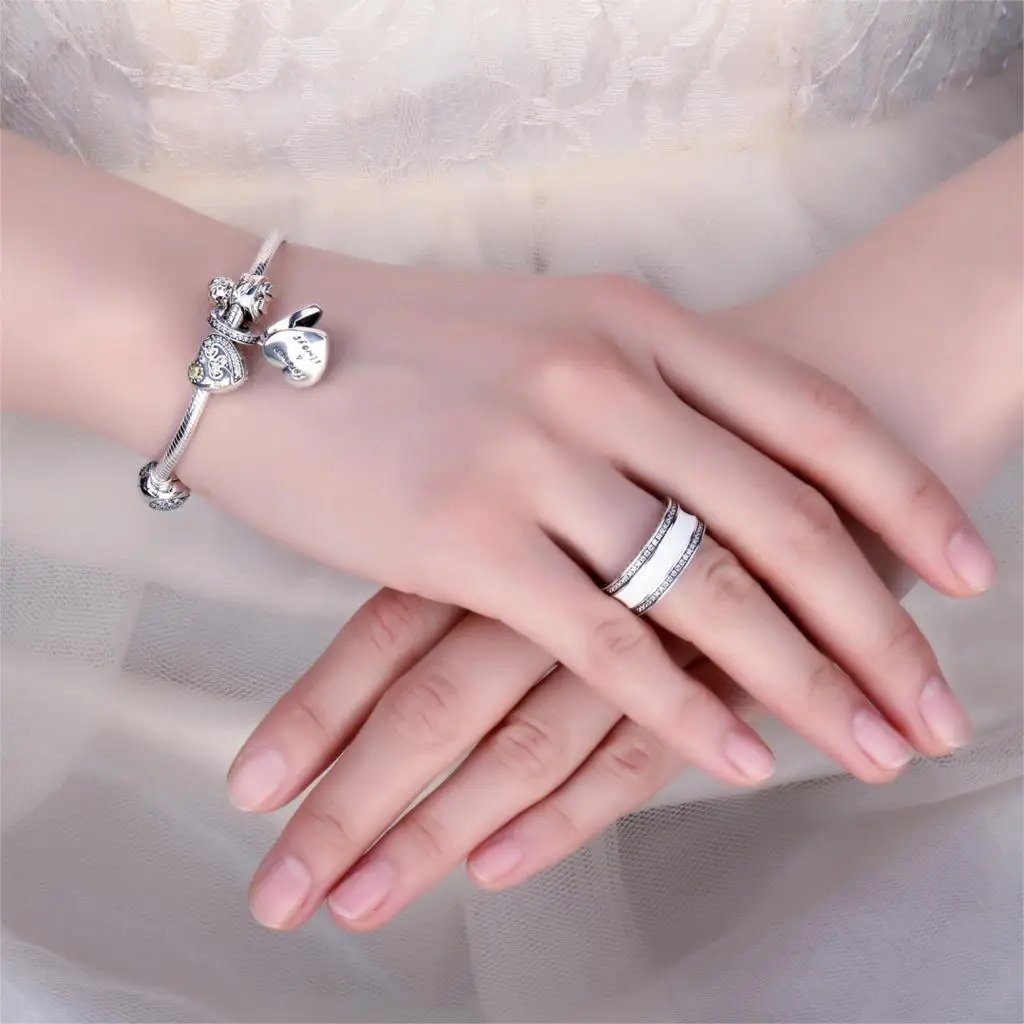 Jewelrypalace 925 пробы серебряные перламутровые сердце себе кольцо для женщин Мода украшения подарки Best друзей Лидер продаж