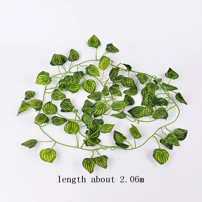 

Home Decor Artificial Ivy Leaf Garland Plants Vine Fake Foliage Flowers Creeper Green Ivy Wreath