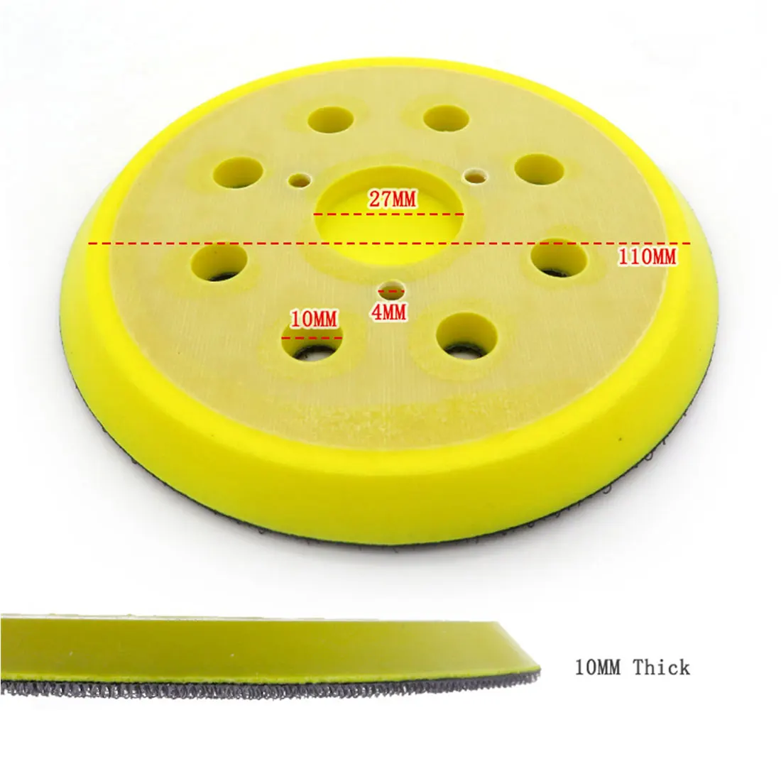 

125mm Sandpaper Sticking Rubber Pneumatic Sticking Disc Dust suction Grinding Hole Used For Electrical Equipment Sticking