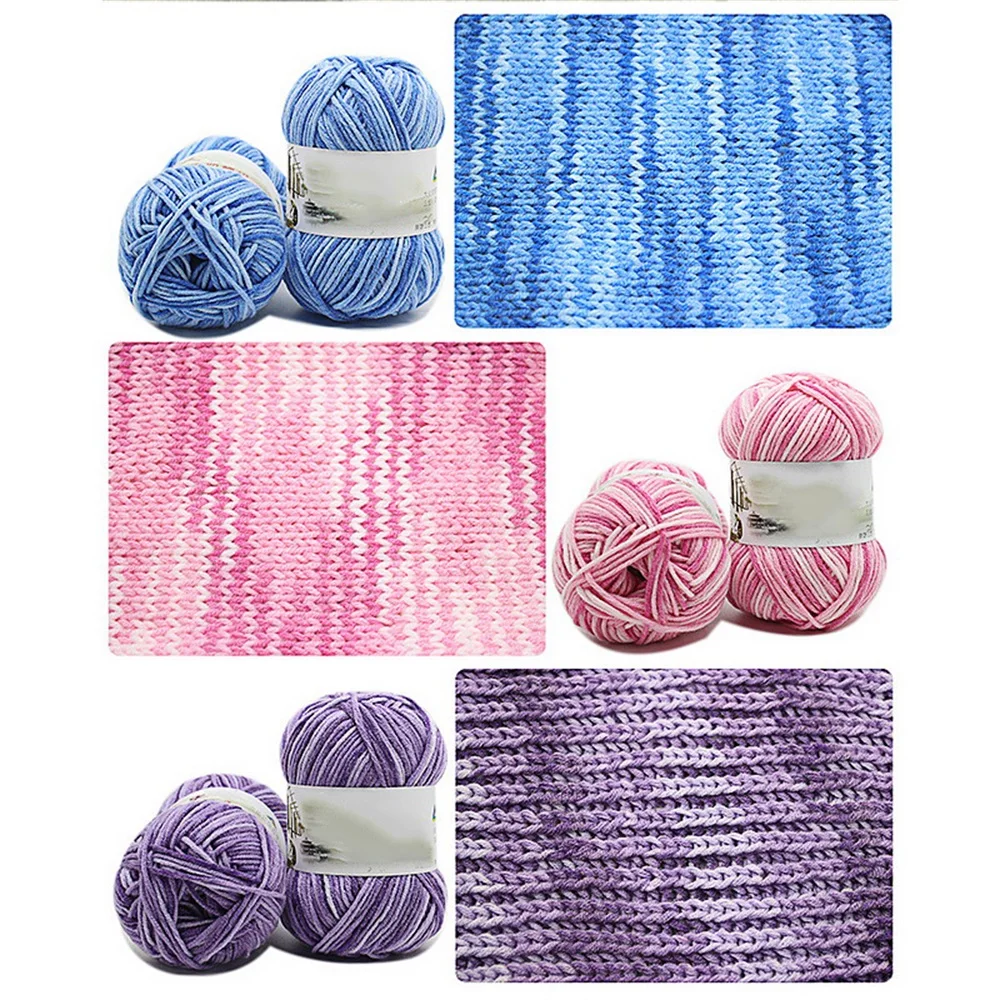 Hoomall DIY Лот молочная хлопчатобумажная пряжа Детская шерстяная для вязания Пряжа