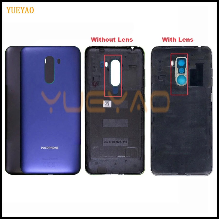 Чехол для Xiaomi Poco F1 Корпус задней батареи пластиковый ПК Pocophone задняя крышка