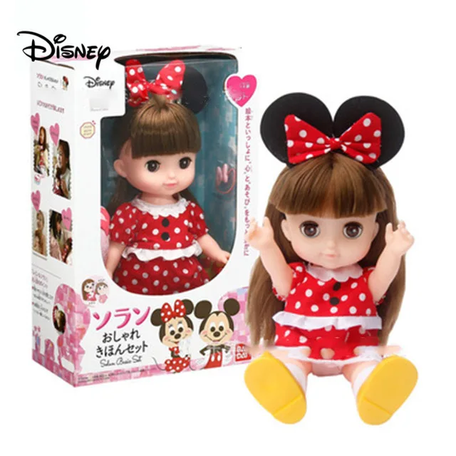 023 minnie with box Дисней Принцесса Золушка кукла маленькой девочки подарок высокое качество красивая принцесса Белоснежка игрушки Фигурки - Цвет: 023 minnie with box