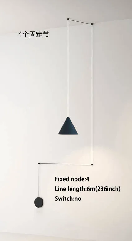Cord Line настенный светильник DIY Nordic подвесной для Гостиная Спальня прикроватный