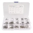 320 шт.лот M2M3 304 Шестигранная головка из нержавеющей стали с шестигранной головкой, винты с шестигранной головкой, гайки и шайбы, набор винтов с шестигранным ключом