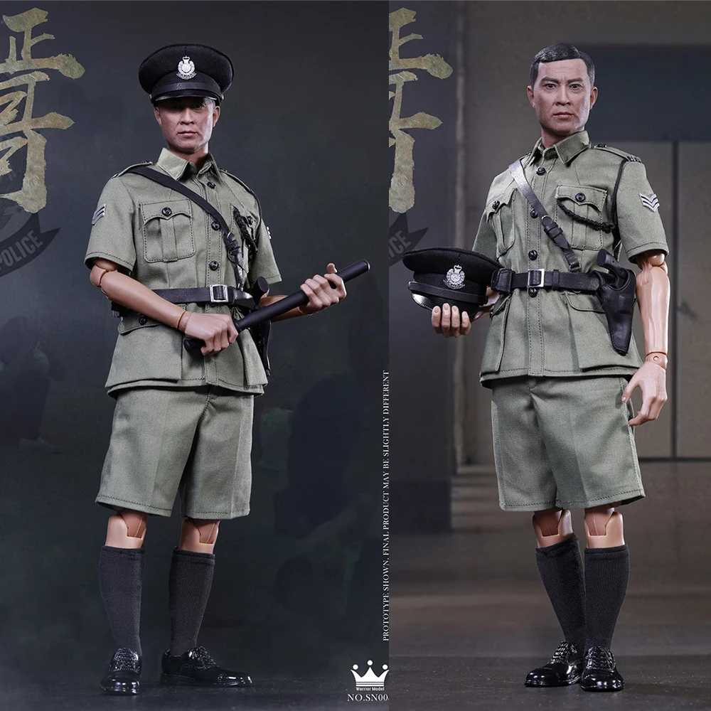 In Stock 1/6 Scale Collectible Full Set Male Art Figures SN003 Prison Officer of Royal Hong Kong Police in 1970s Model for Fans