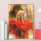 Рисунок искусства испанского фламенко живопись с изображением танца холст фламенко танцор плакат декоративной живописи для гостиной домашний декор