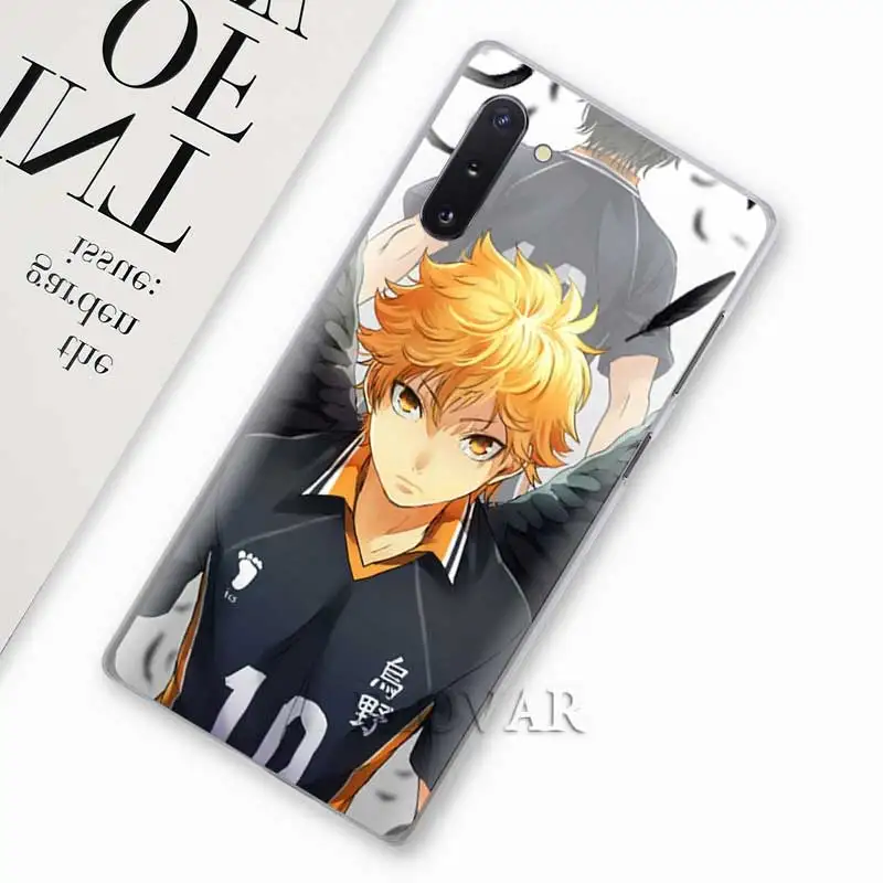 Аниме Haikyuu телефонные чехлы для samsung Galaxy Note 10 S10 плюс 5G S10e A30 A40 A50 A60 A70 M40 жесткий чехол