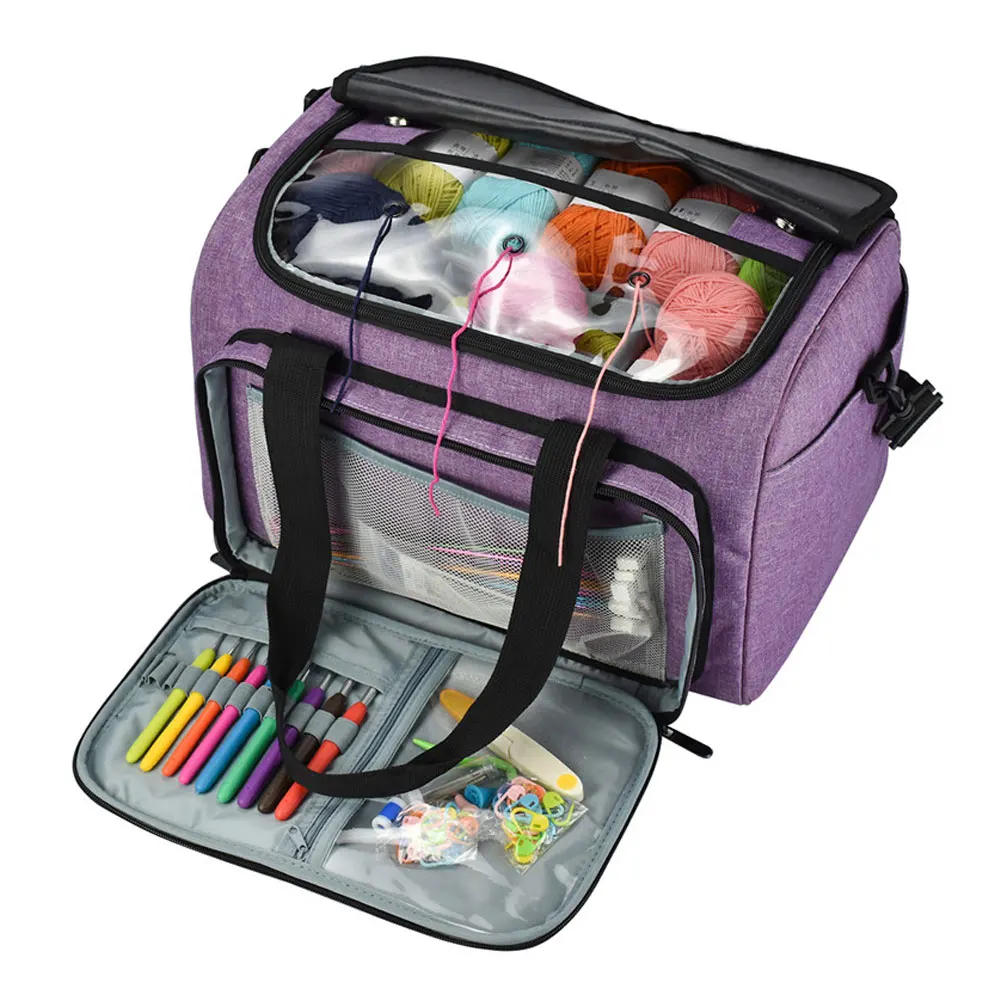 600D органайзер для вязания крючков сумка хранения ниток сделай сам держатель