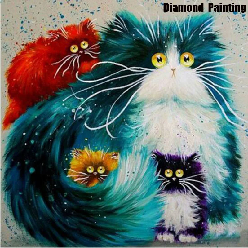 Miaodu Cartoon Diy Diamond Paintings Garfield Painting Cross Stitch Msaic Home Decoration Embroidery Handmade Arts Craft | Дом и сад