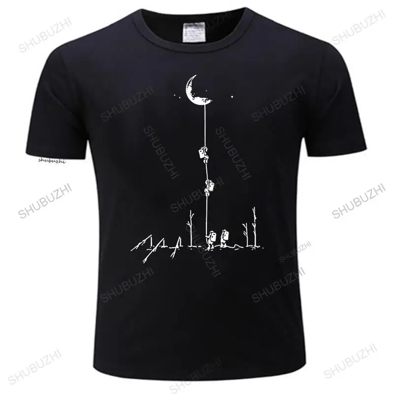 

Hanhent Funny T Shirts Men Summer Fashion Moon Print Tshirt Casual Short Sleeve high quality Cool Tee Shirt drop shipping