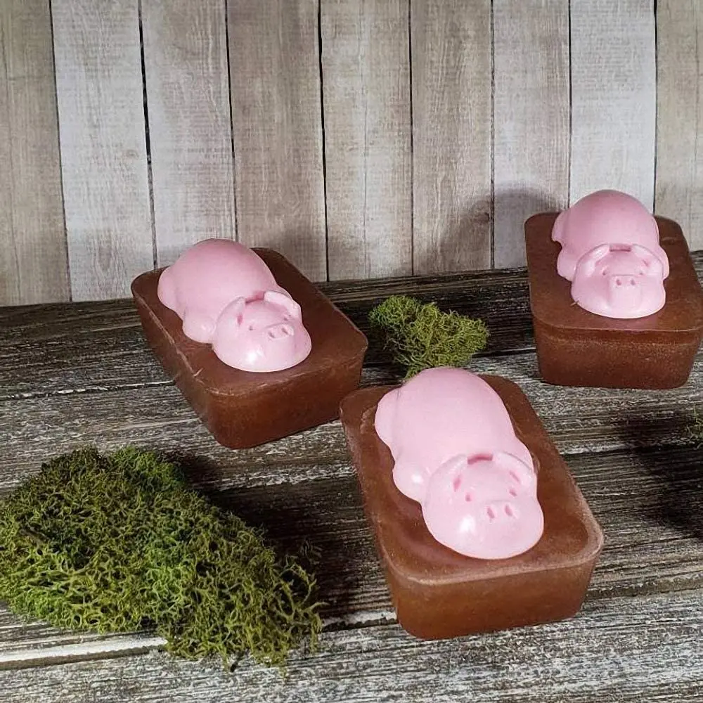 

2 Holes 3D Caroon Little Pigs Vorm Silicone Mold Sugar Mold Chocolade Schimmel Fondant Cake Decorating Tool