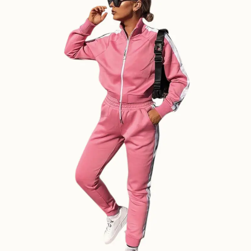 

2PCS Women Tracksuits Set Ladies Tops Pants Casual Loungewear Gym Sports Outfits