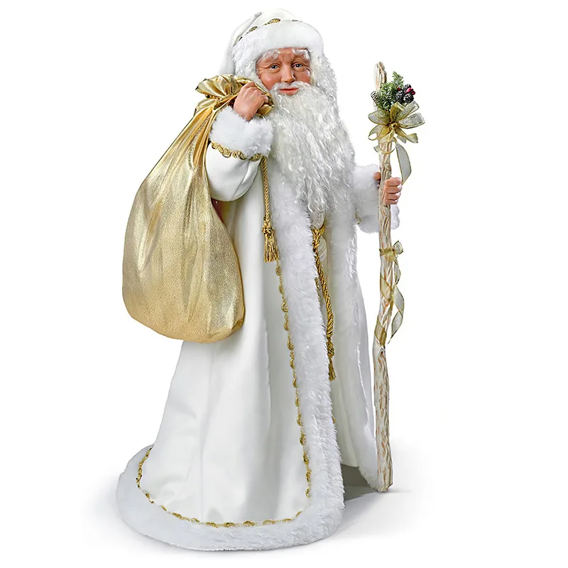 

white cloth santa Christmas Stickers Window Glass Decor Waterproof DecalsSnowman Santa Claus Wall Clings Stickers