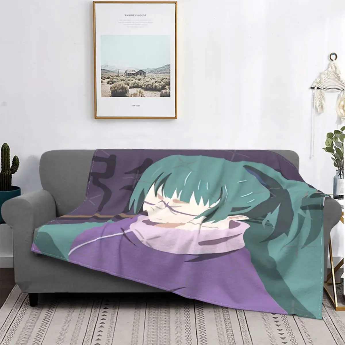 

Юютсу Kaisen минималистичный Maki manta colcha cama квадратный мягкий cama sofa manta de verano manta