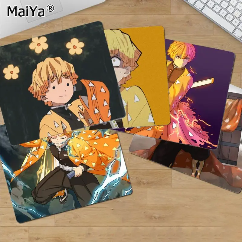 

Игровой скоростной коврик для мыши MaiYa Demon Slayer Agatsuma Zenitsu, розничная продажа, маленький резиновый коврик для мыши, Лидер продаж, оптовая продаж...