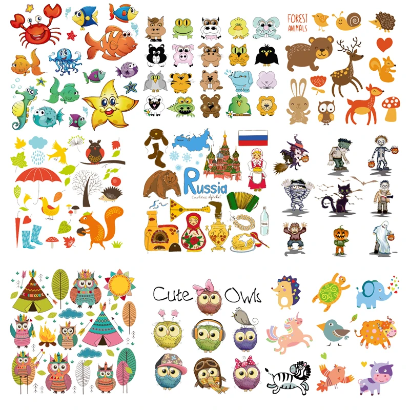 Термоклейкая аппликация для детей Виниловая наклейка сделай сам с изображением