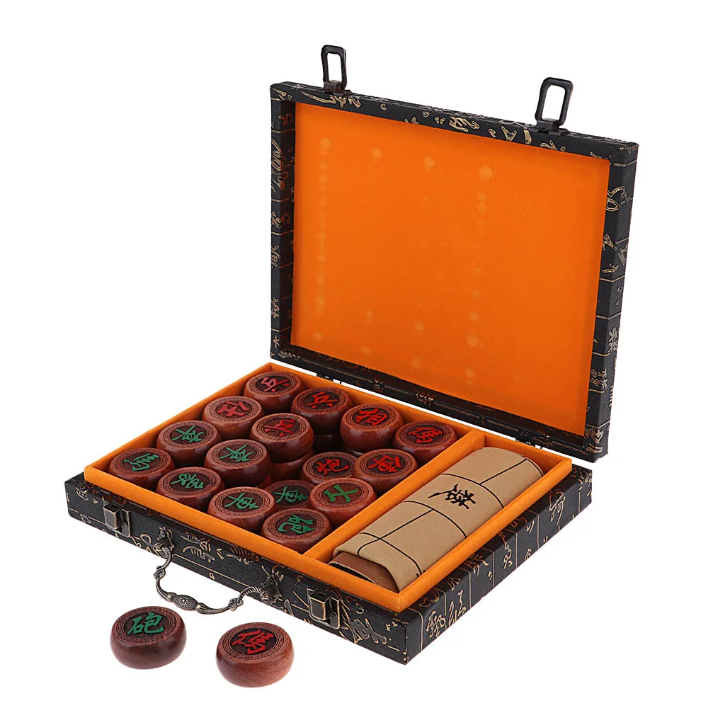

Rosewood Chinese Chess Set Classic IQ Training Board Game for Kids & Adults